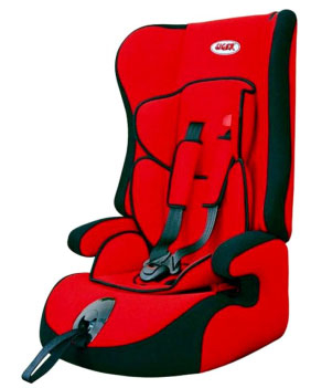 Автокресло ПРАЙМ ISOFIX (1-2-3), красный