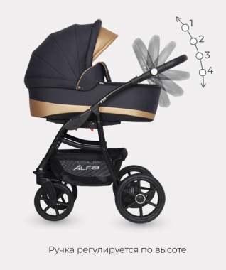 Коляска универсальная RIKO BASIC Alfa, 3в1 (0-3Л)