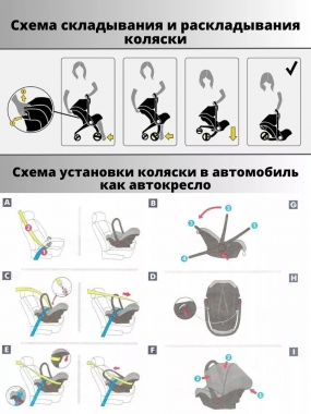 Коляска-автокресло модульная 4в1 Foo Foo Vinng (0-12м)